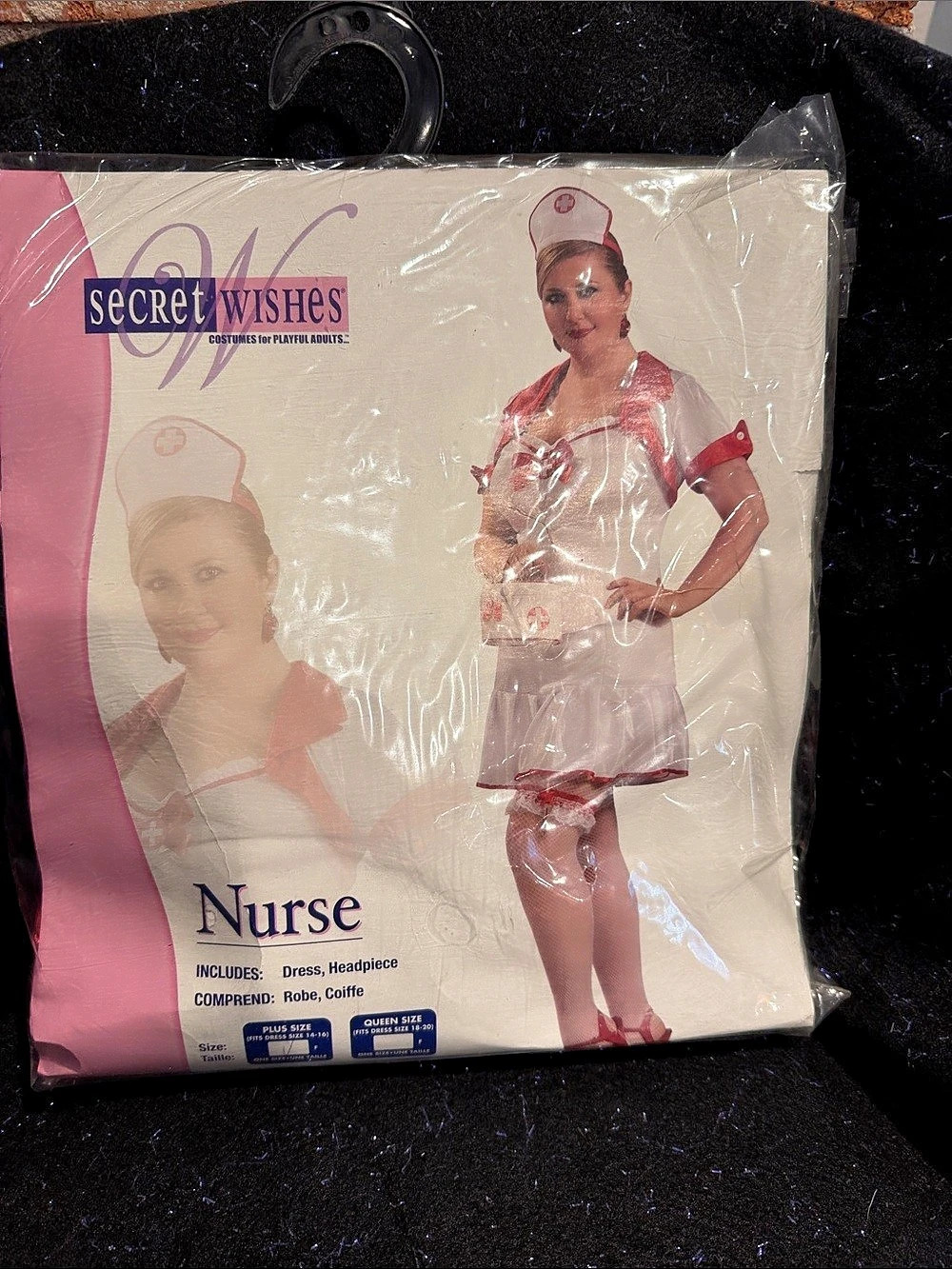 Secret Wishes Nurse Costume White & Pink NWT
